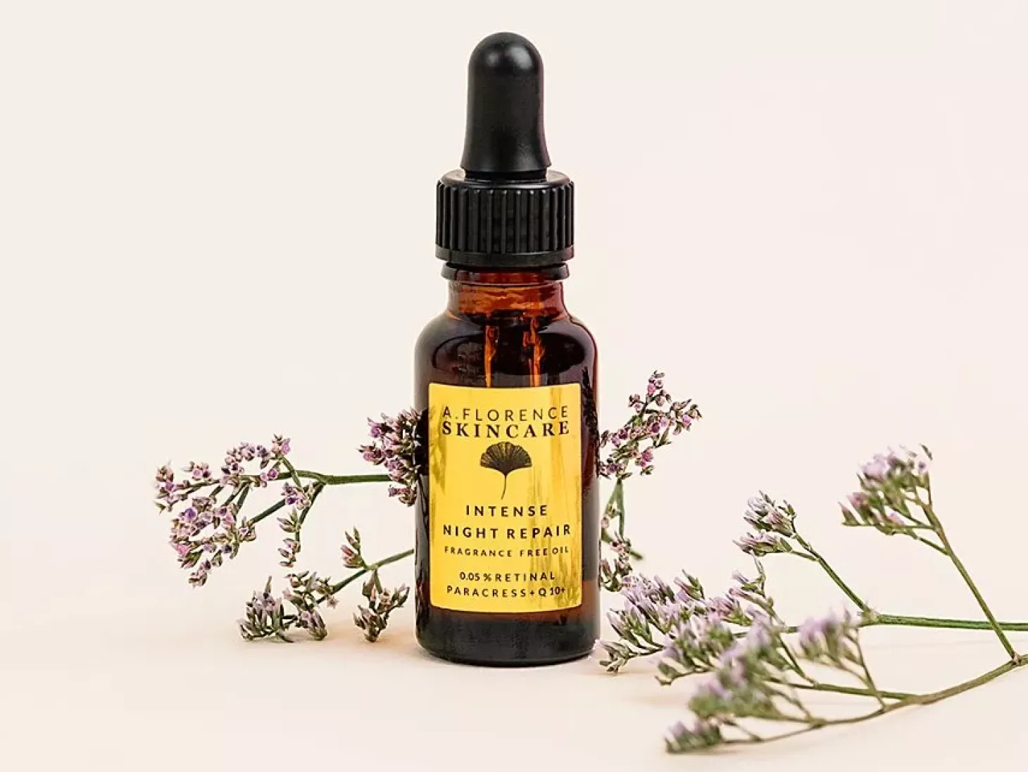 A. Florence Skincare - Intense Night Repair Oil - Intensywnie Regenerujący Olejek z Retinalem - 20ml
