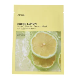 Anua - Green Lemon Vita C Blemish Serum Mask - Rozświetlająca Maska w Płachcie do Twarzy - 1szt/25ml