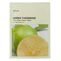 Anua - Green Tangerine Vita Dark Spot Mask - Rozświetlająca Maska w Płachcie z Witaminą C - 25ml