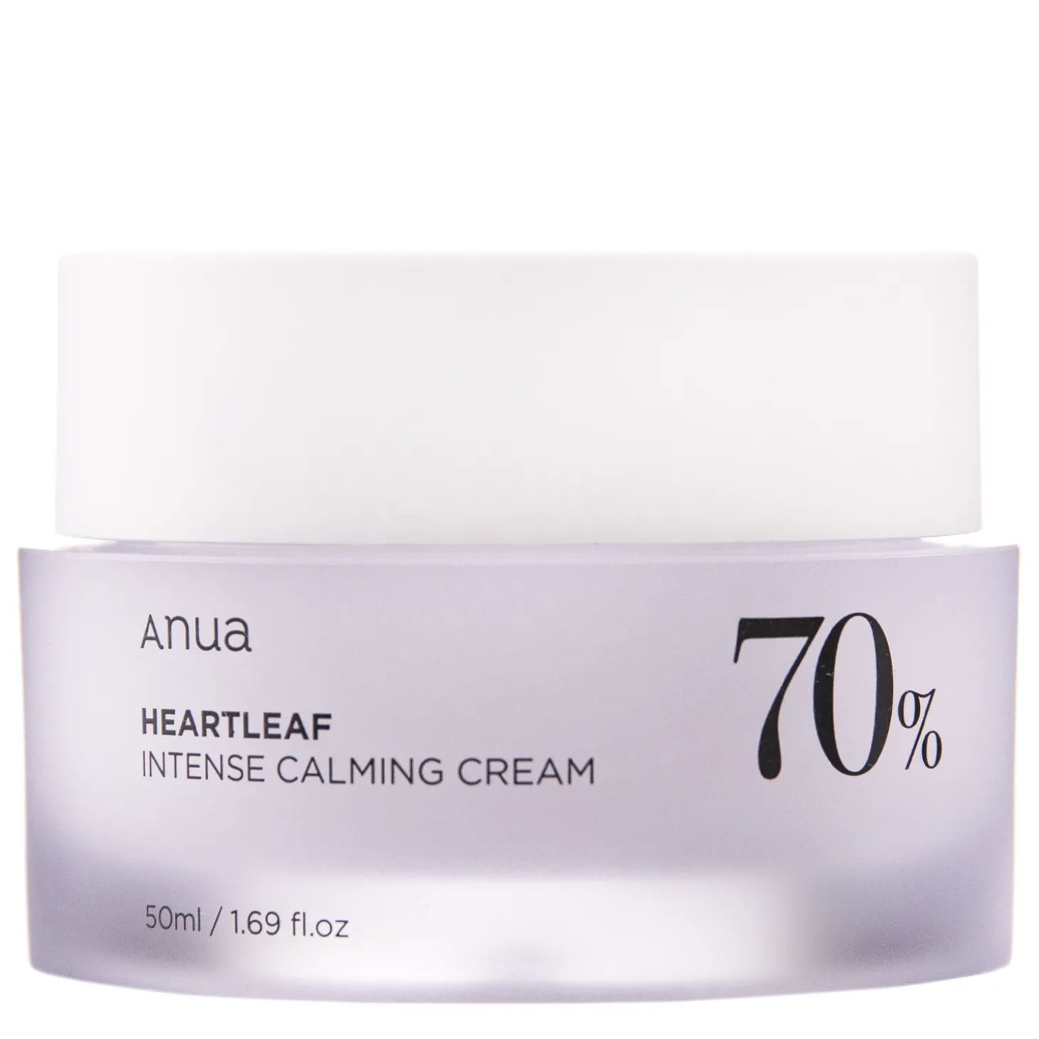 Anua - Heartleaf 70% Intense Calming Cream - Kojący Krem do Twarzy z Ekstrakem z Pstrolistki - 50ml