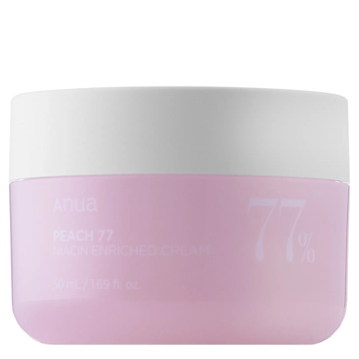 Anua - Peach 77% Niacin Enriched Cream - Nawilżający Krem do Twarzy z 77% Ekstraktem z Brzoskwini - 50ml