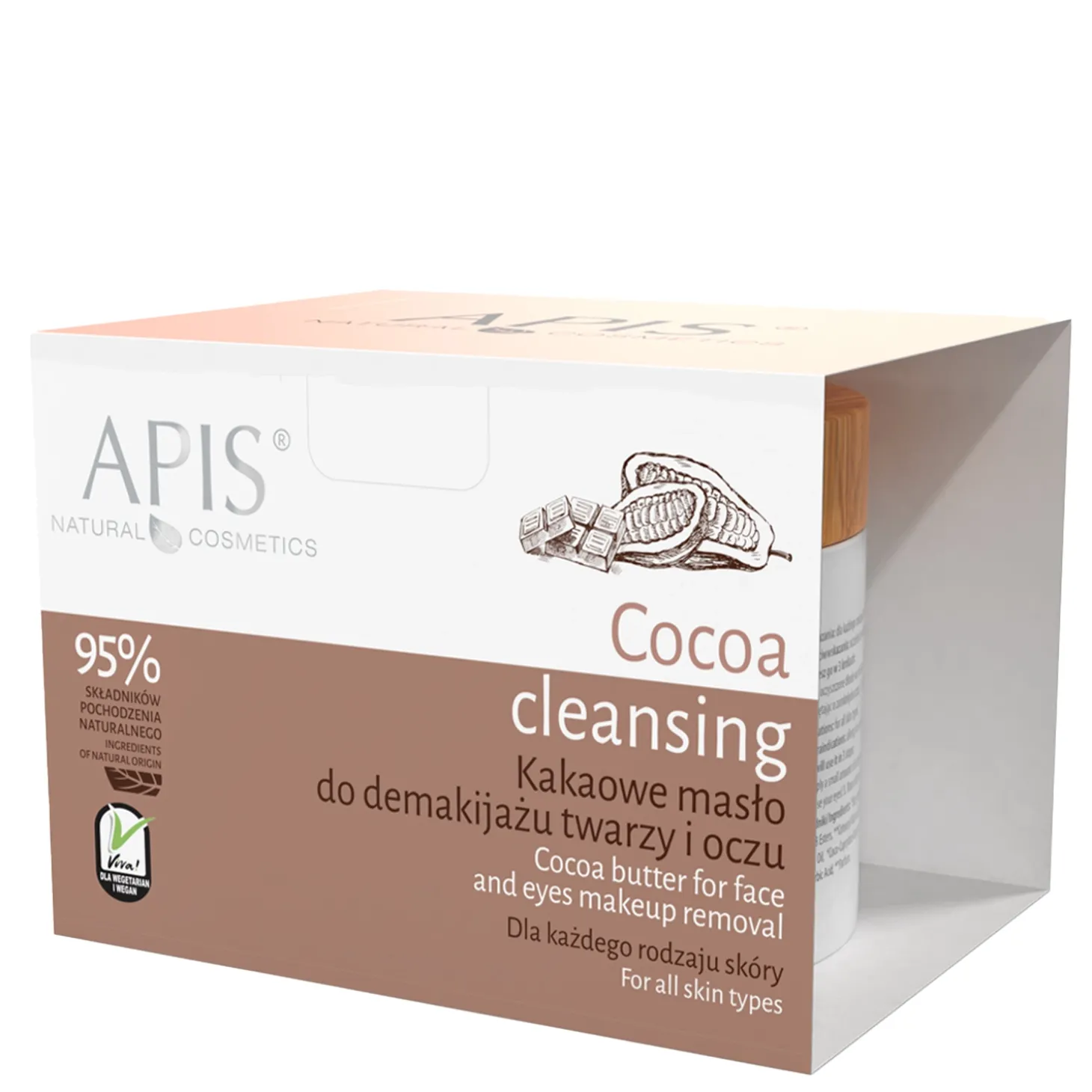 Apis - Cocoa Cleansing - Kakaowe Masło do Demakijażu Twarzy i Oczu - 40g