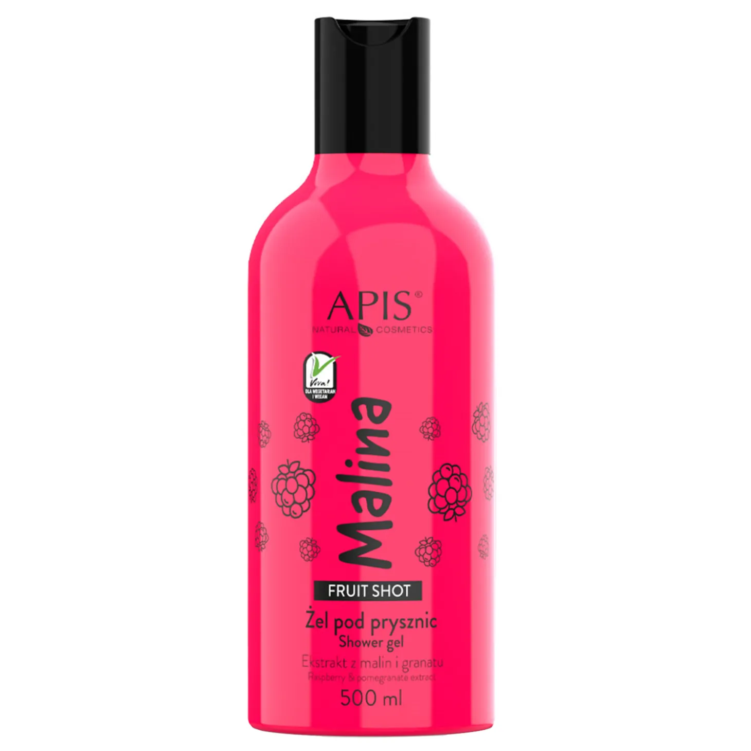 Apis - Fruit Shot - Malinowy Żel pod Prysznic - 500ml