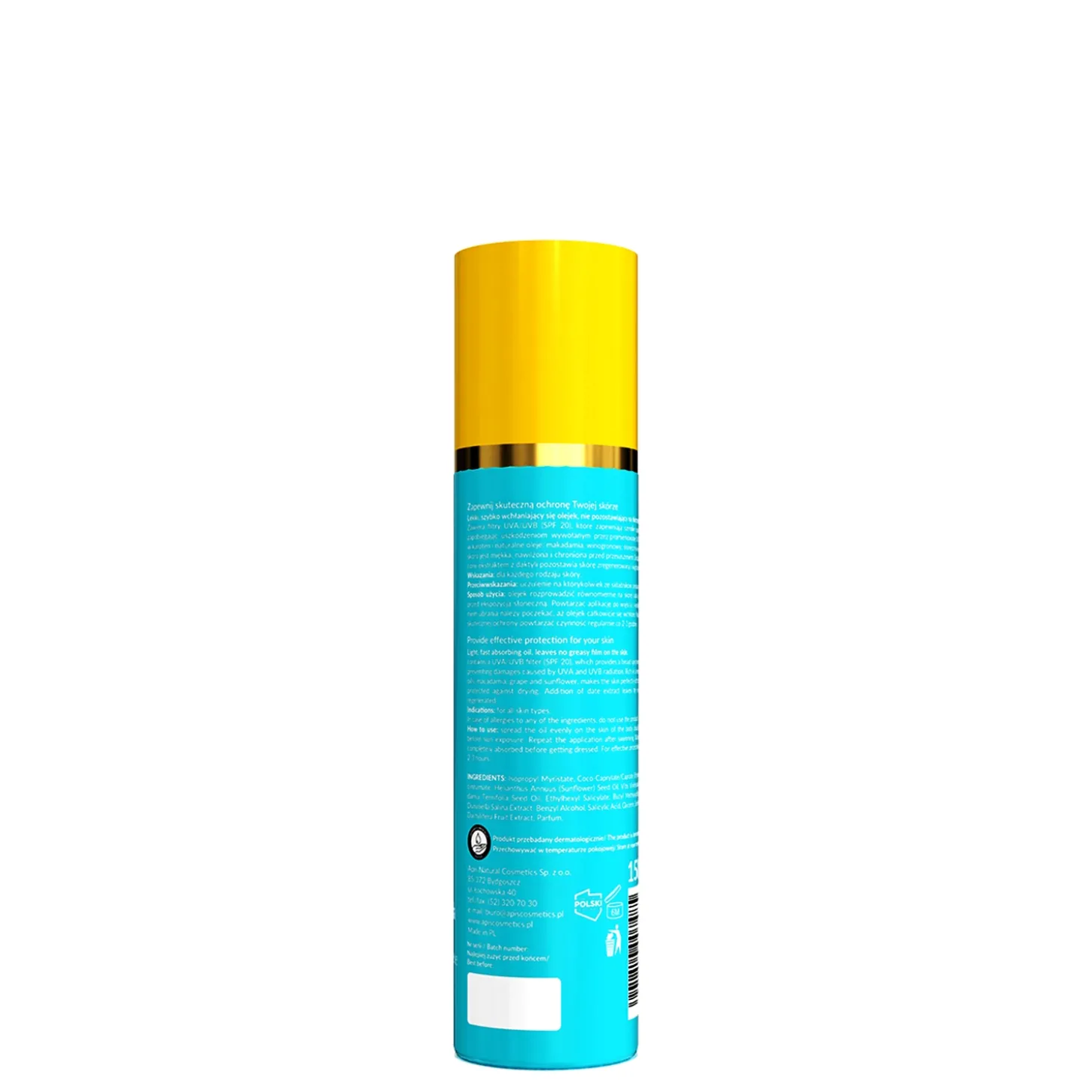 Apis - Hello Summer - Olejek do Opalania Ciała z Karotenem SPF20 - 150ml