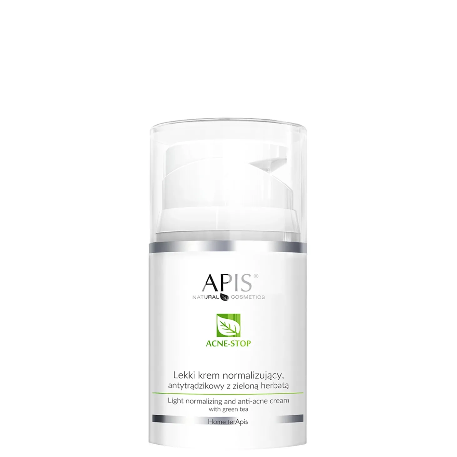 Apis - Home Terapis - Acne-Stop - Light Normalizing and Anti-Acne Cream with Green Tea - Lekki Krem Normalizujący, Antytrądzikowy z Zieloną Herbatą - 50ml