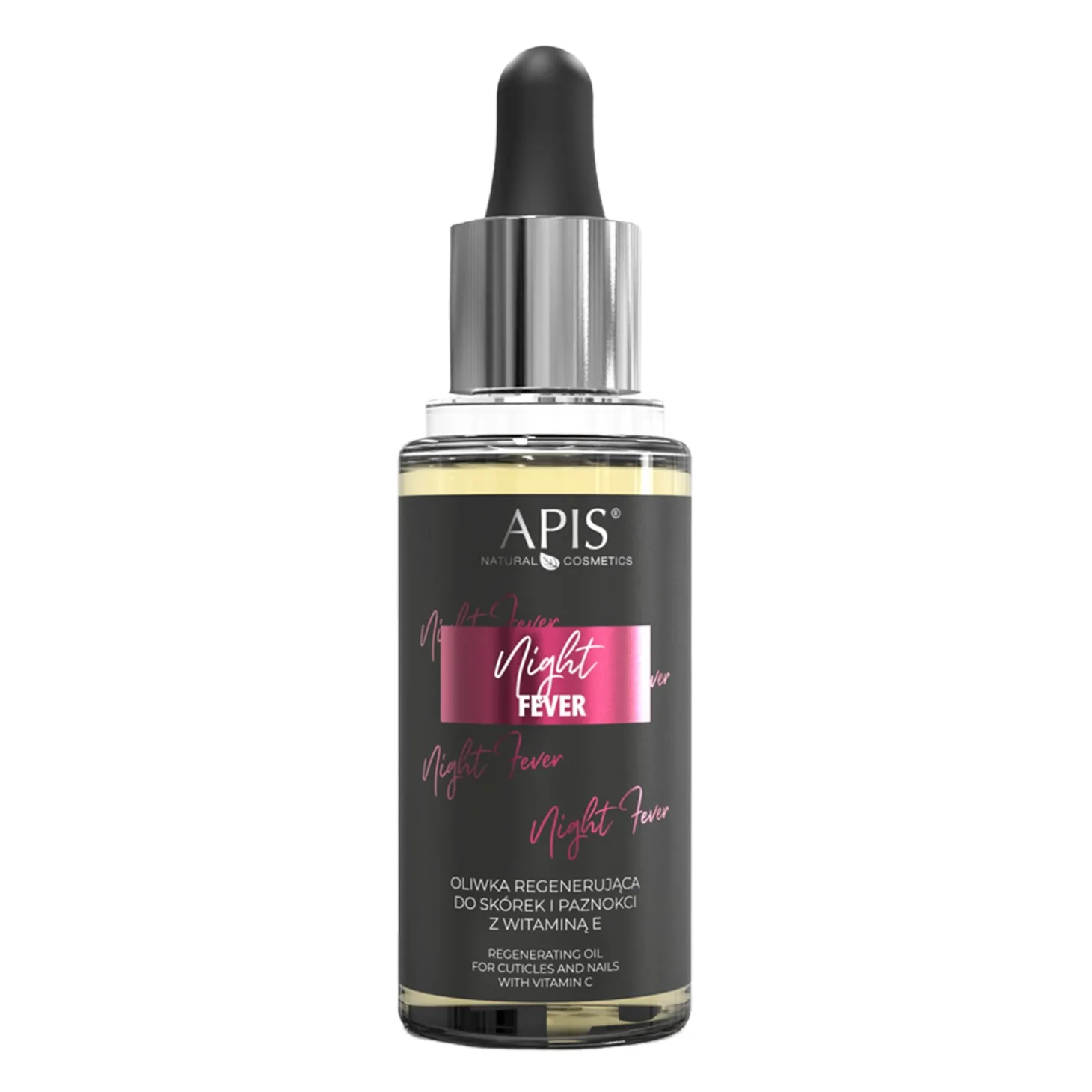 Apis - Night Fever - Oliwka Regenerująca do Skórek i Paznokci z Witaminą E - 30ml