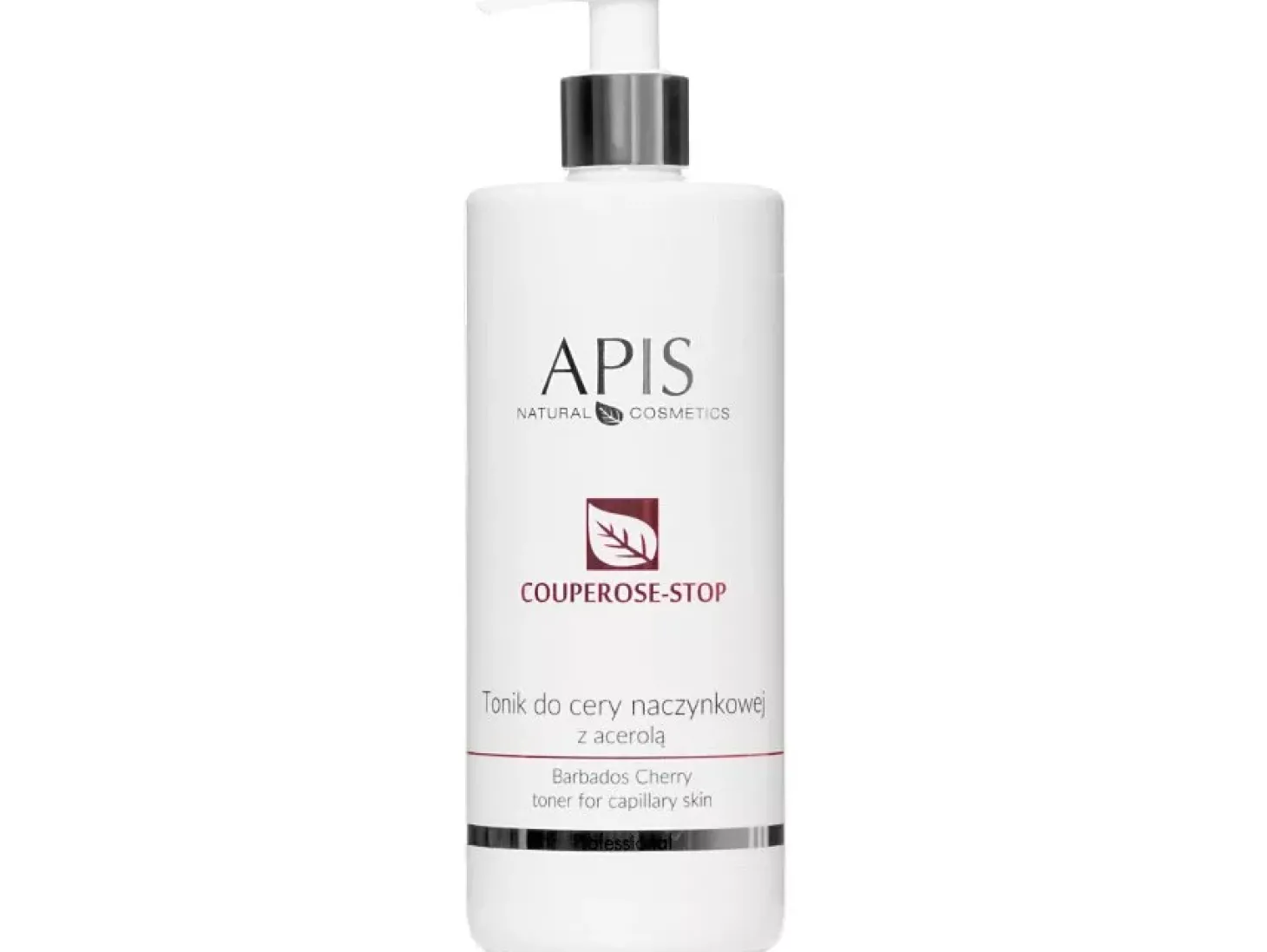 Apis - Professional - Couperose-Stop - Barbados Cherry Toner for Capillary Skin - Tonik Do Cery Naczynkowej z Acerolą - 500ml