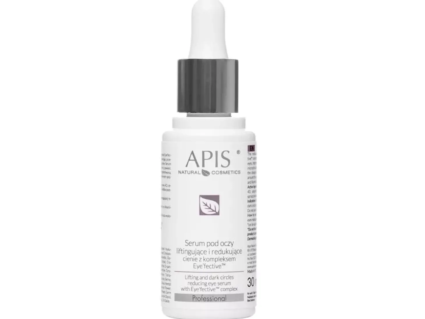 Apis - Professional - Lifting and Dark Circles Reducing Eye Serum - Serum pod Oczy Liftingujące i Redukujące Cienie z Kompleksem Eye'fective™ - 30ml