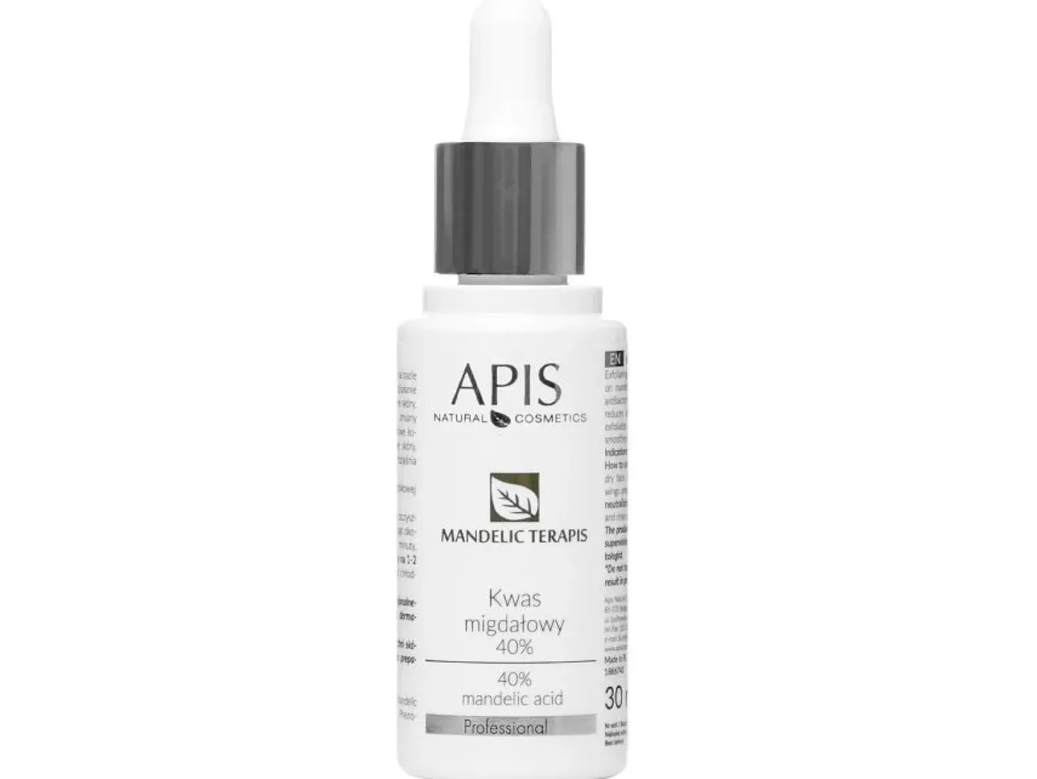 Apis - Professional - Mandelic Terapis - Mandelic Acid - Kwas Migdałowy 40% - 30ml