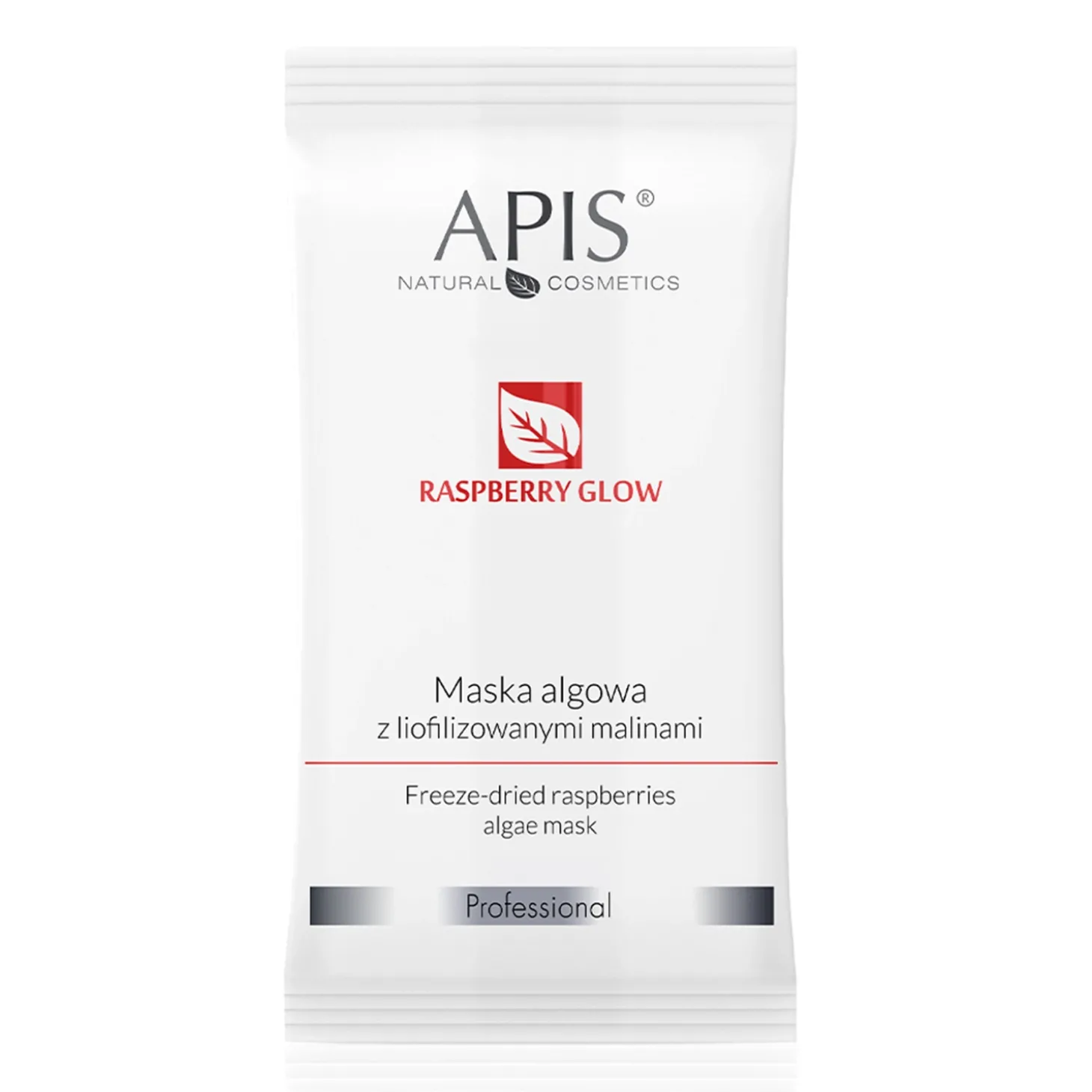 Apis - Raspberry Glow - Maska Algowa z Liofilizowanymi Malinami - 20g