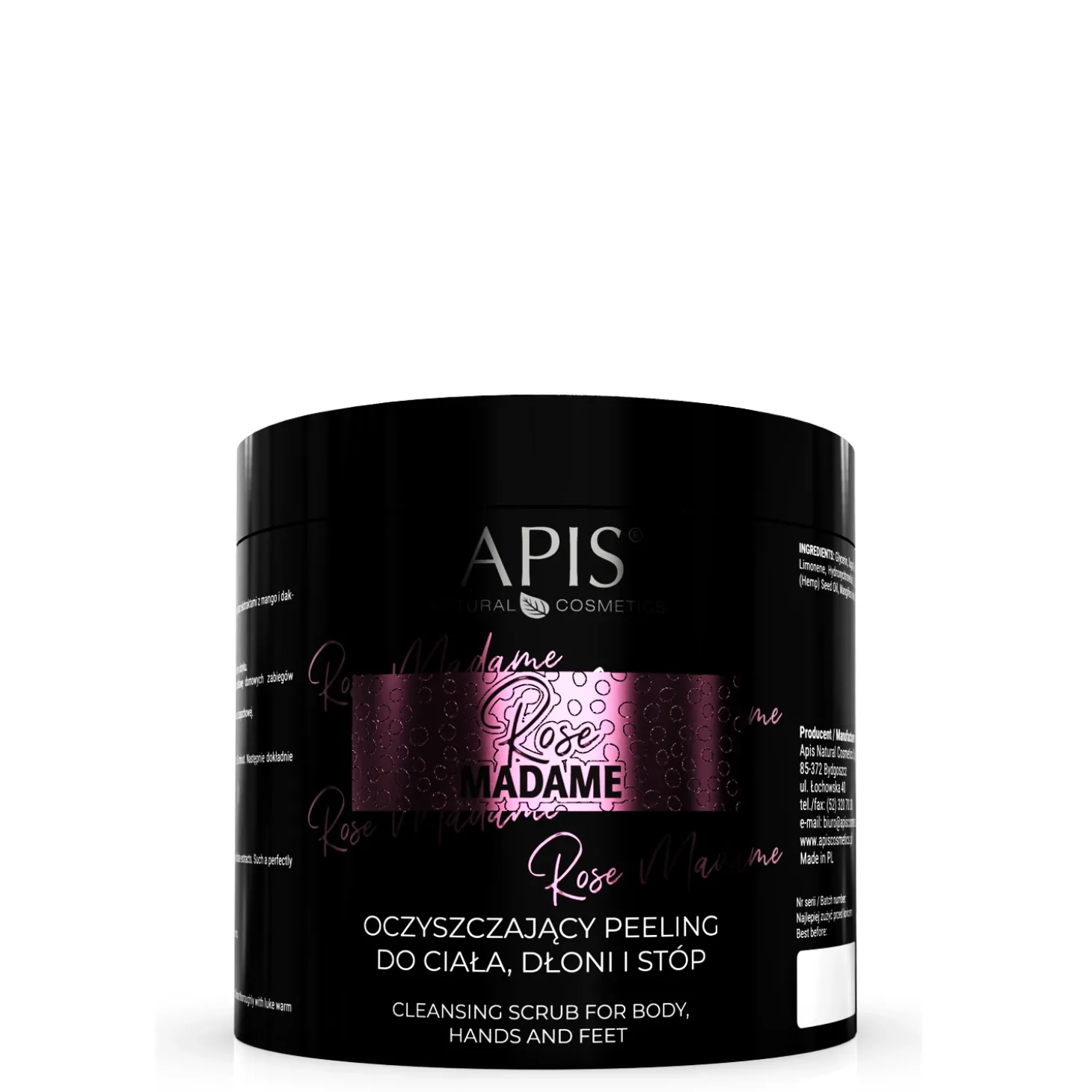 Apis - Rose Madame - Oczyszczający Peeling do Ciała, Dłoni i Stóp - 700g