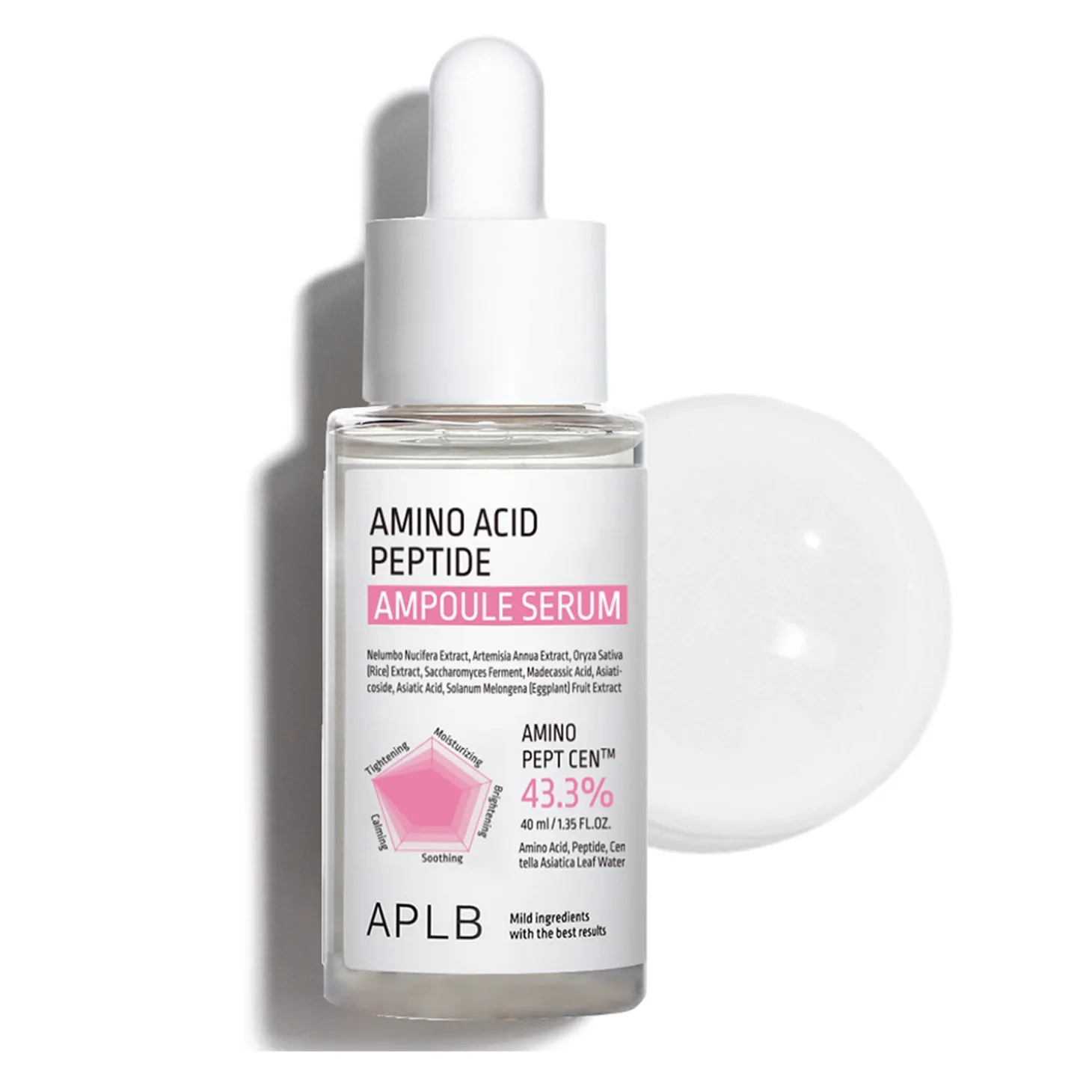 APLB - Amino Acid Peptide Ampoule Serum - Kojąco-Ujędrniające Serum do Twarzy - 40ml