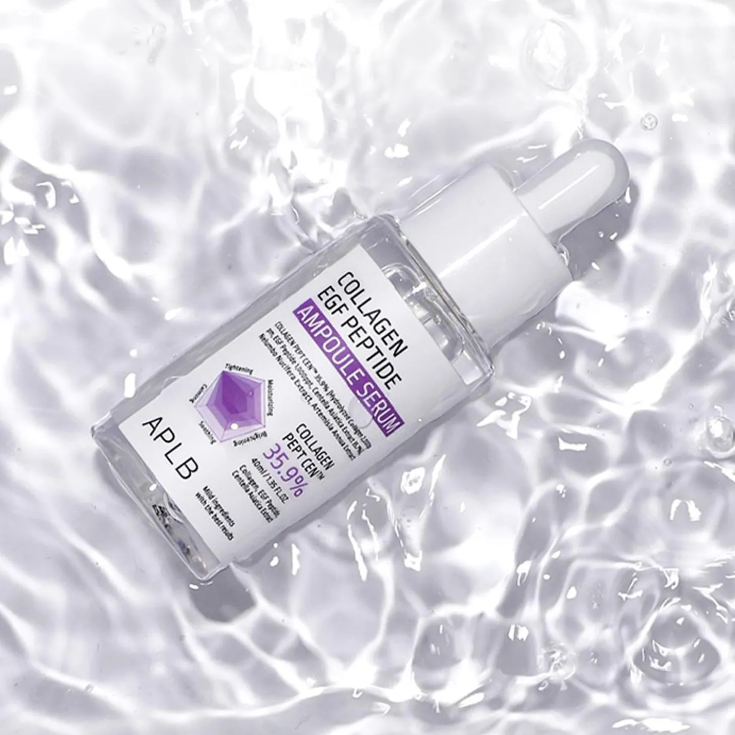 APLB - Collagen EGF Peptide Ampoule Serum - Nawilżająco-Ujędrniające Serum do Twarzy - 40ml