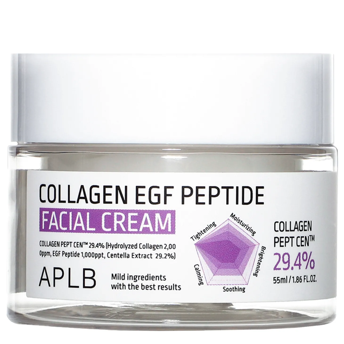 APLB - Collagen EGF Peptide Facial Cream - Nawilżająco-Ujędrniający Krem do Twarzy - 55ml