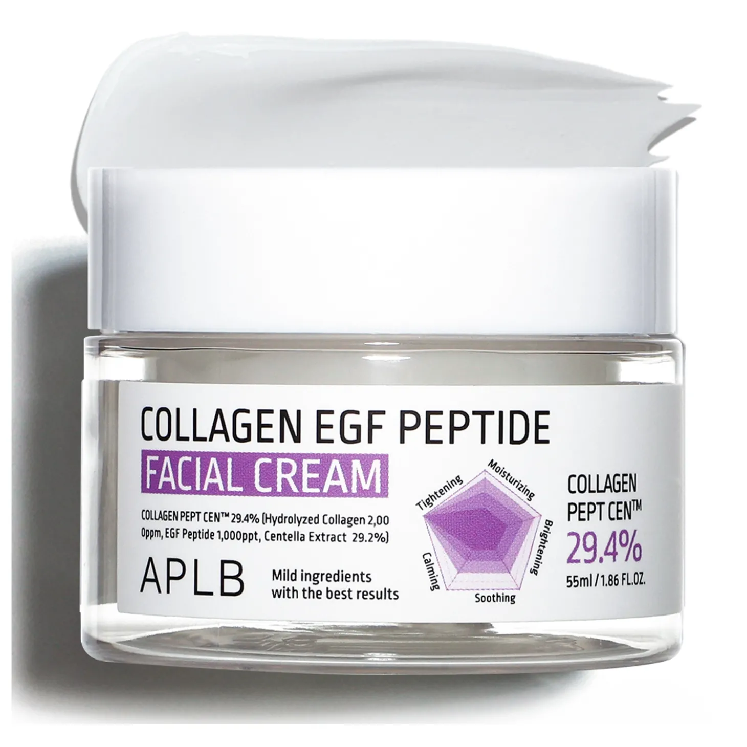 APLB - Collagen EGF Peptide Facial Cream - Nawilżająco-Ujędrniający Krem do Twarzy - 55ml