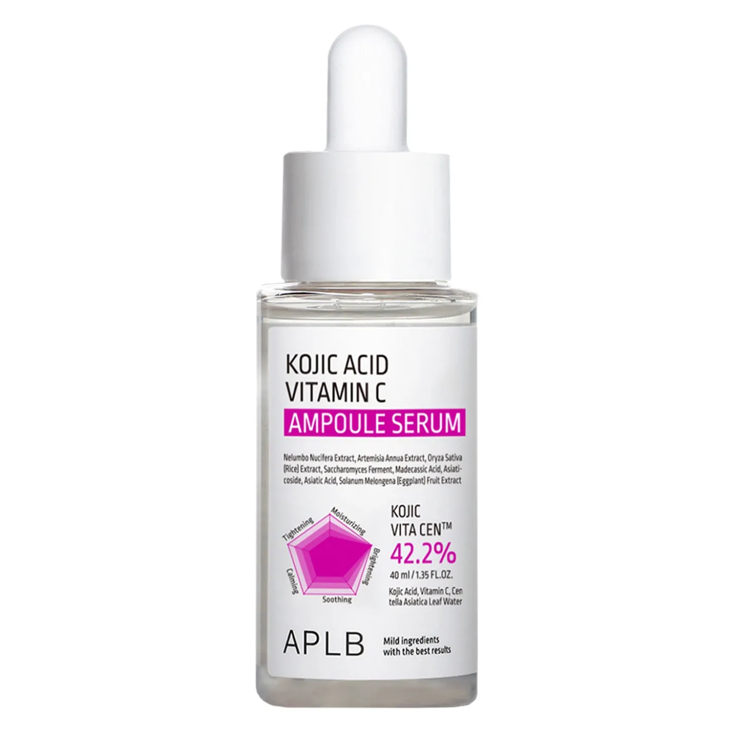 APLB - Kojic Acid Vitamin C Ampoule Serum - Rewitalizujące Serum do Twarzy - 40ml