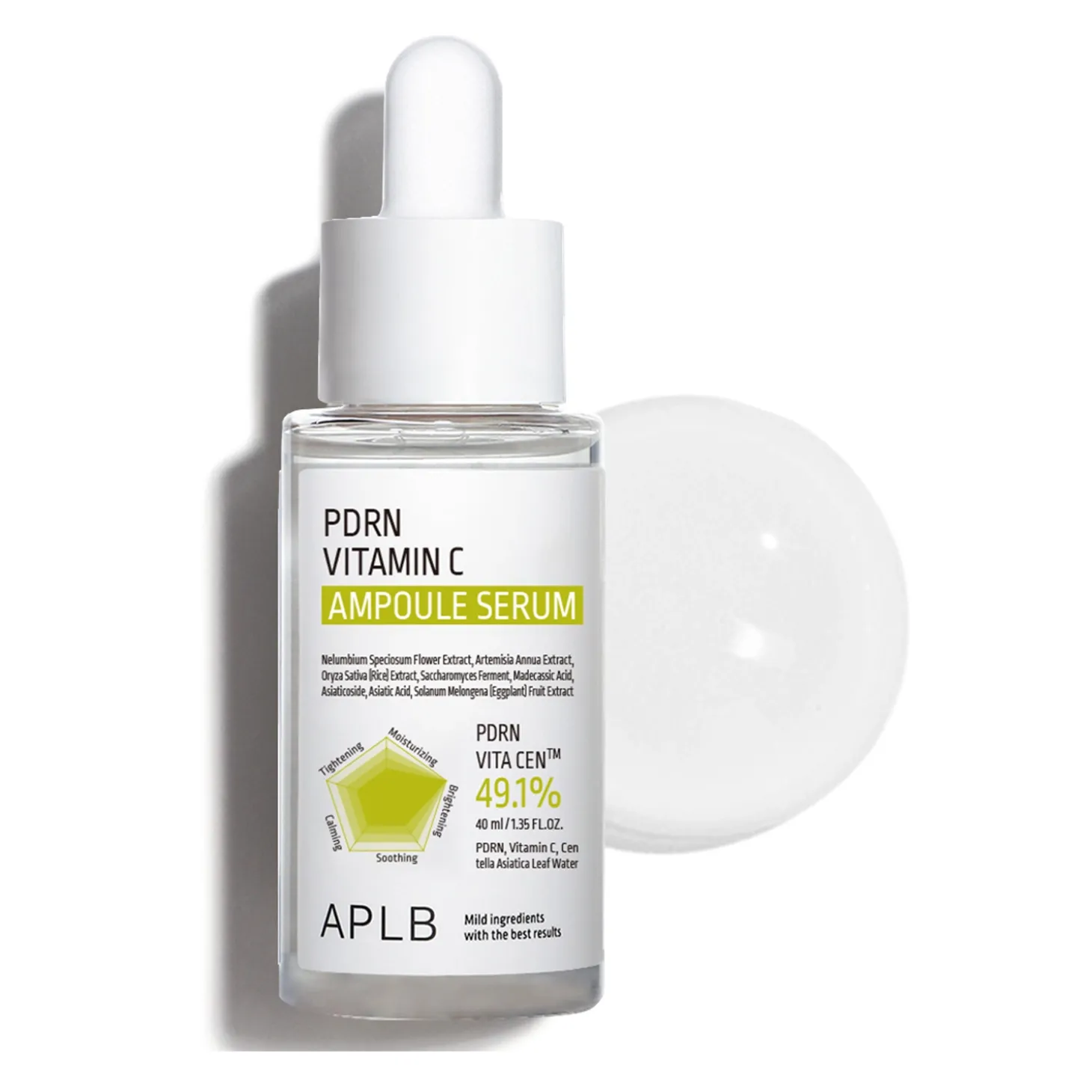 APLB - PDRN Vitamin C Ampoule Serum - Ujędrniające Serum do Twarzy z Witaminą C - 40ml