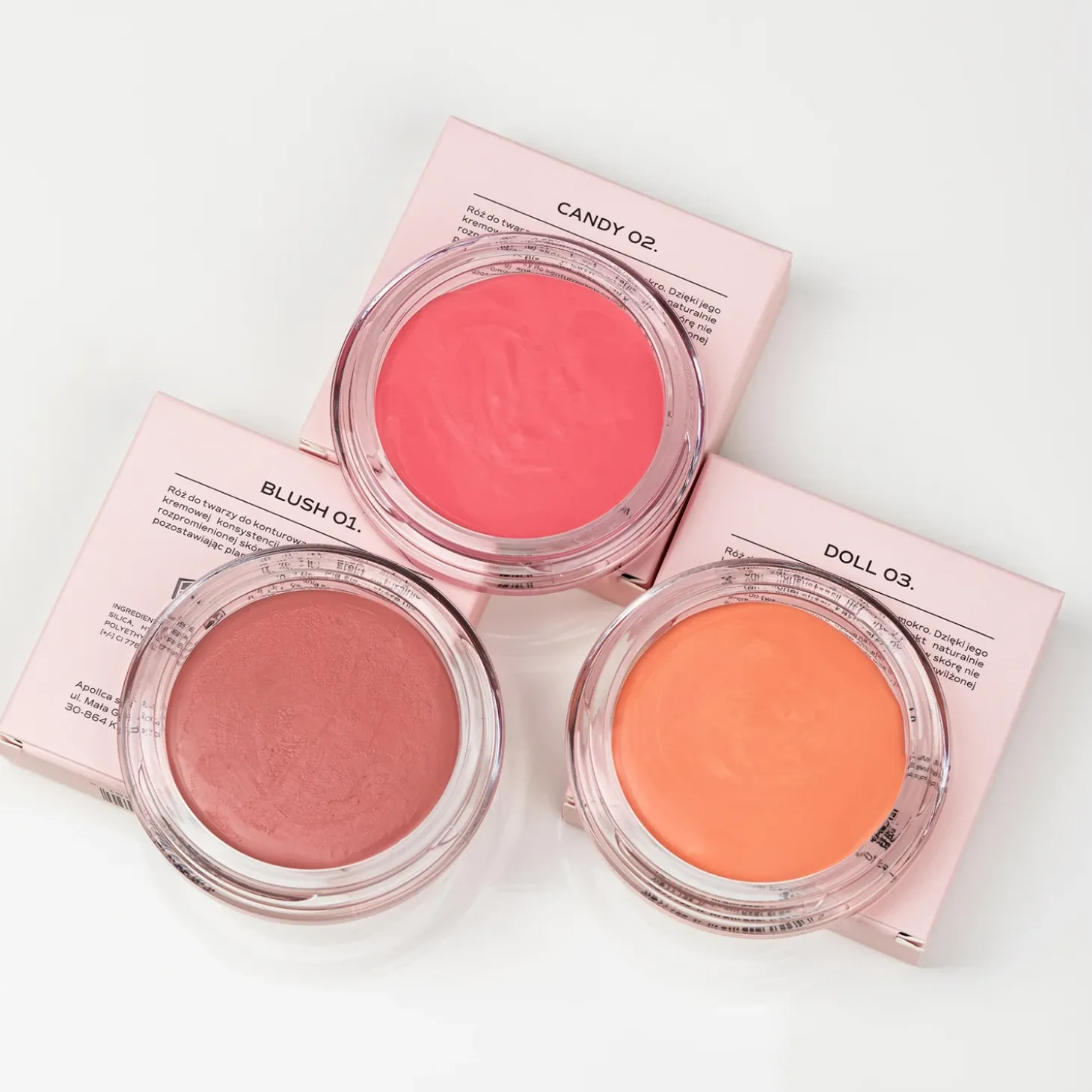 Apollca - Róż w Kremie - Blush 01 - 12g