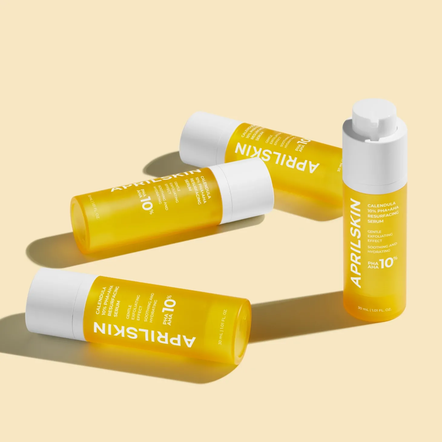 Aprilskin - Calendula 10% PHA+AHA Resurfacing Serum - Nagietkowe Serum z Kwasami - 30ml