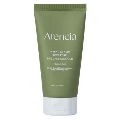Arencia - Green Tea + LHA Deep Pore RIice Cake Cleanser - Żel do Mycia Twarzy z Zieloną Herbatą - 150ml