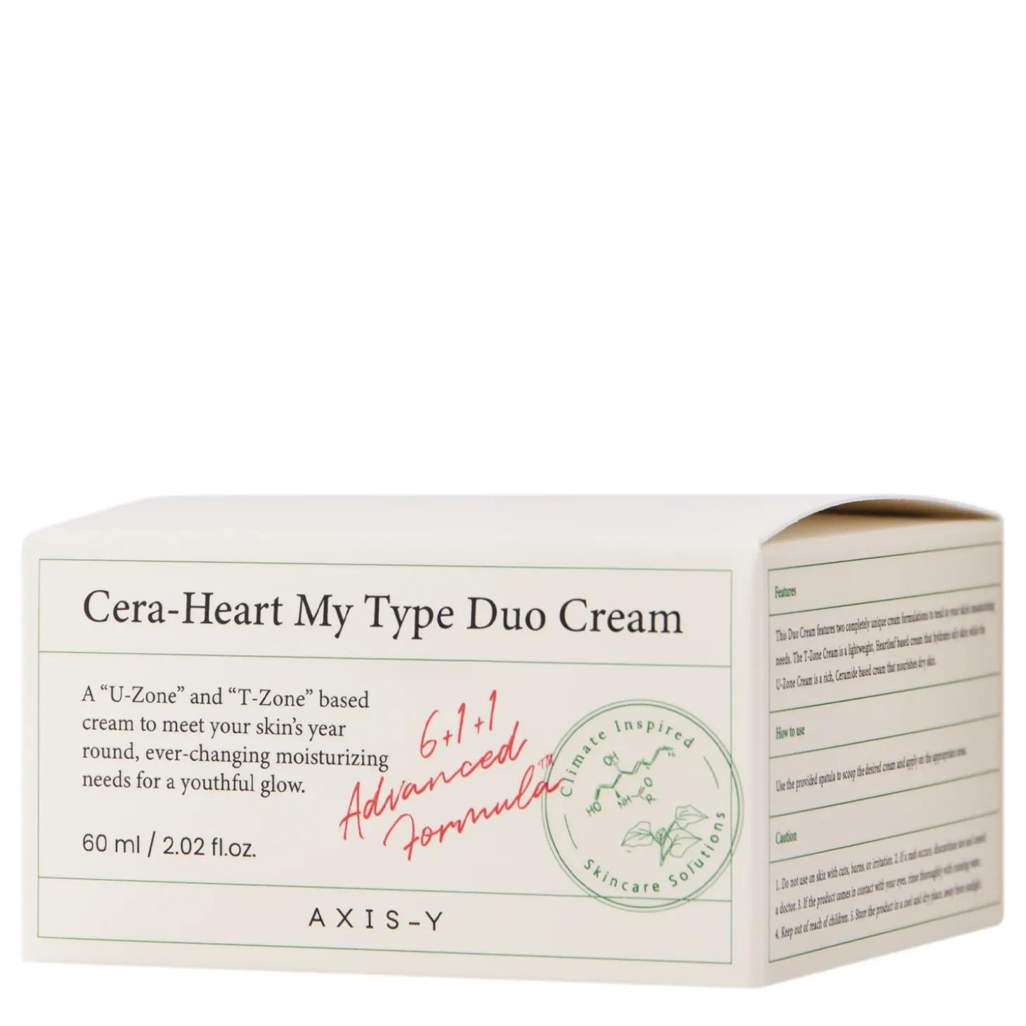Axis-y - Cera - Heart My Type Duo Cream - Nawilżający Krem do Twarzy - 60ml