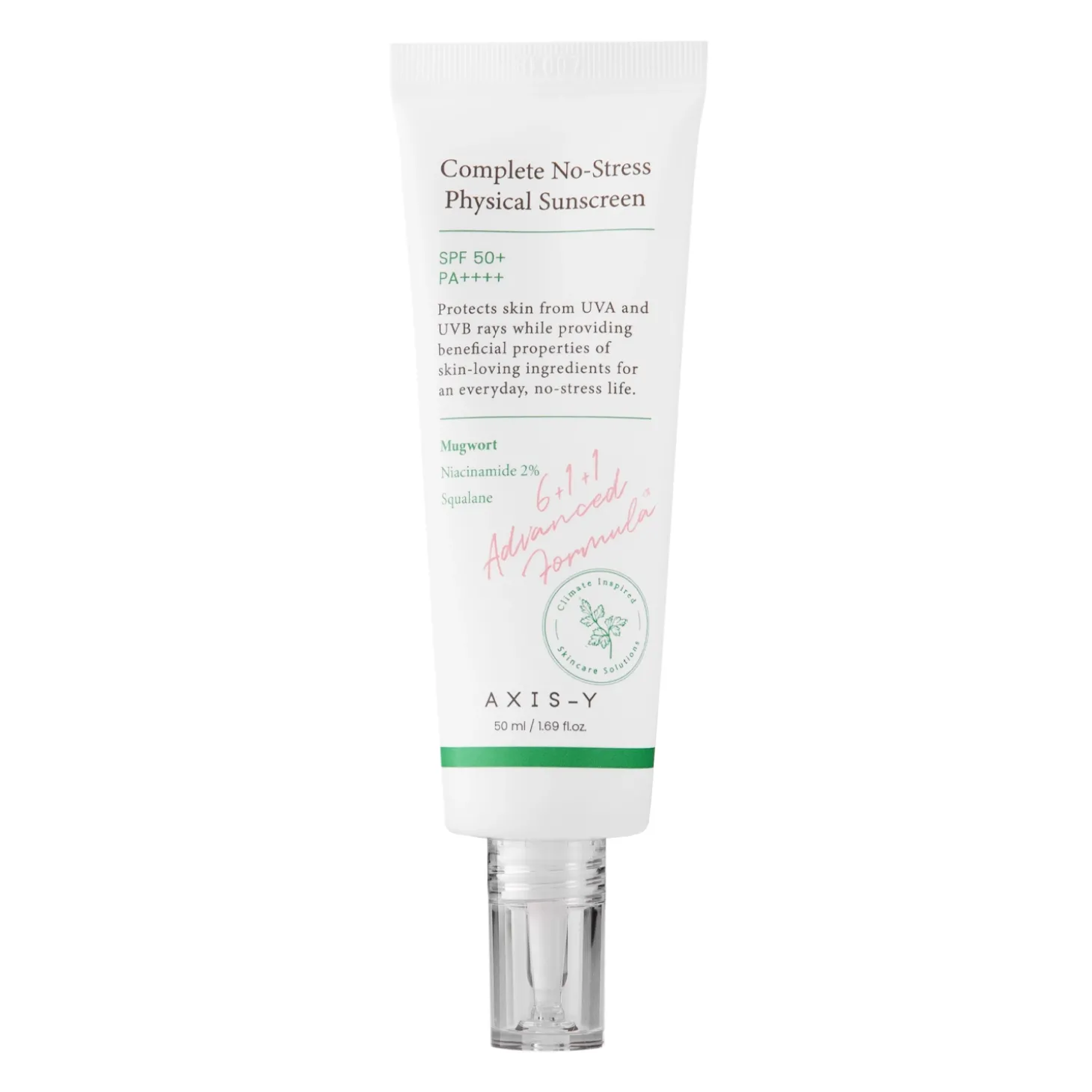 Axis-y - Complete No-Stress Physical Sunscreen SPF50+/PA++++ - Krem z Filtrami Fizycznymi - 50ml