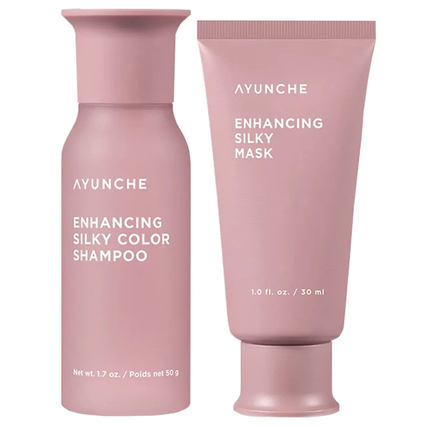 Ayunche - Enhancing Silky Mini Kit - Zestaw Odżywczo-Nawilżających Produktów do Włosów - Mini - 50g+30ml