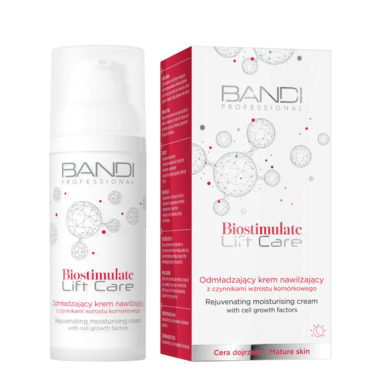 Bandi - Biostimulate Lift Care - Odmładzający Krem Nawilżający z Czynnikami Wzrostu Komórkowego - 50ml