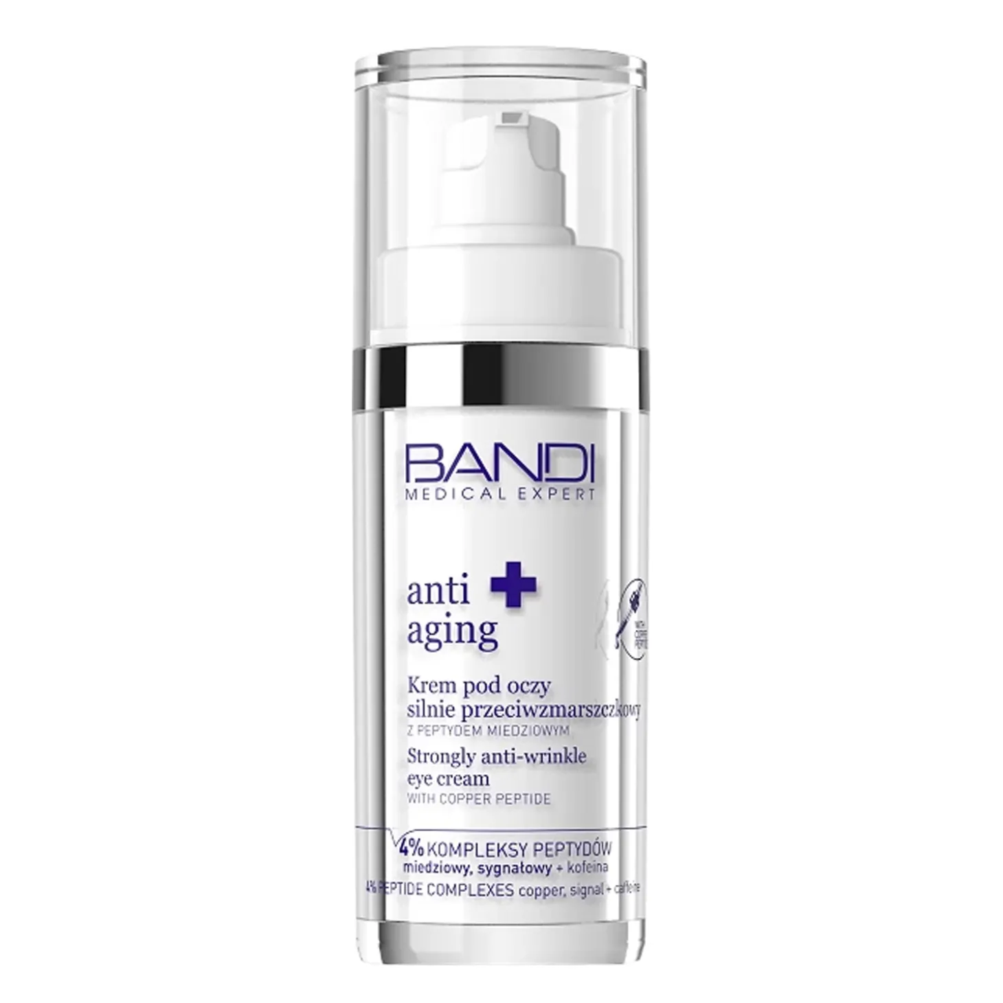 Bandi - Medical Expert Anti-Aging - Krem pod Oczy Silnie Przeciwzmarszczkowy z Peptydem Miedziowym - 30ml
