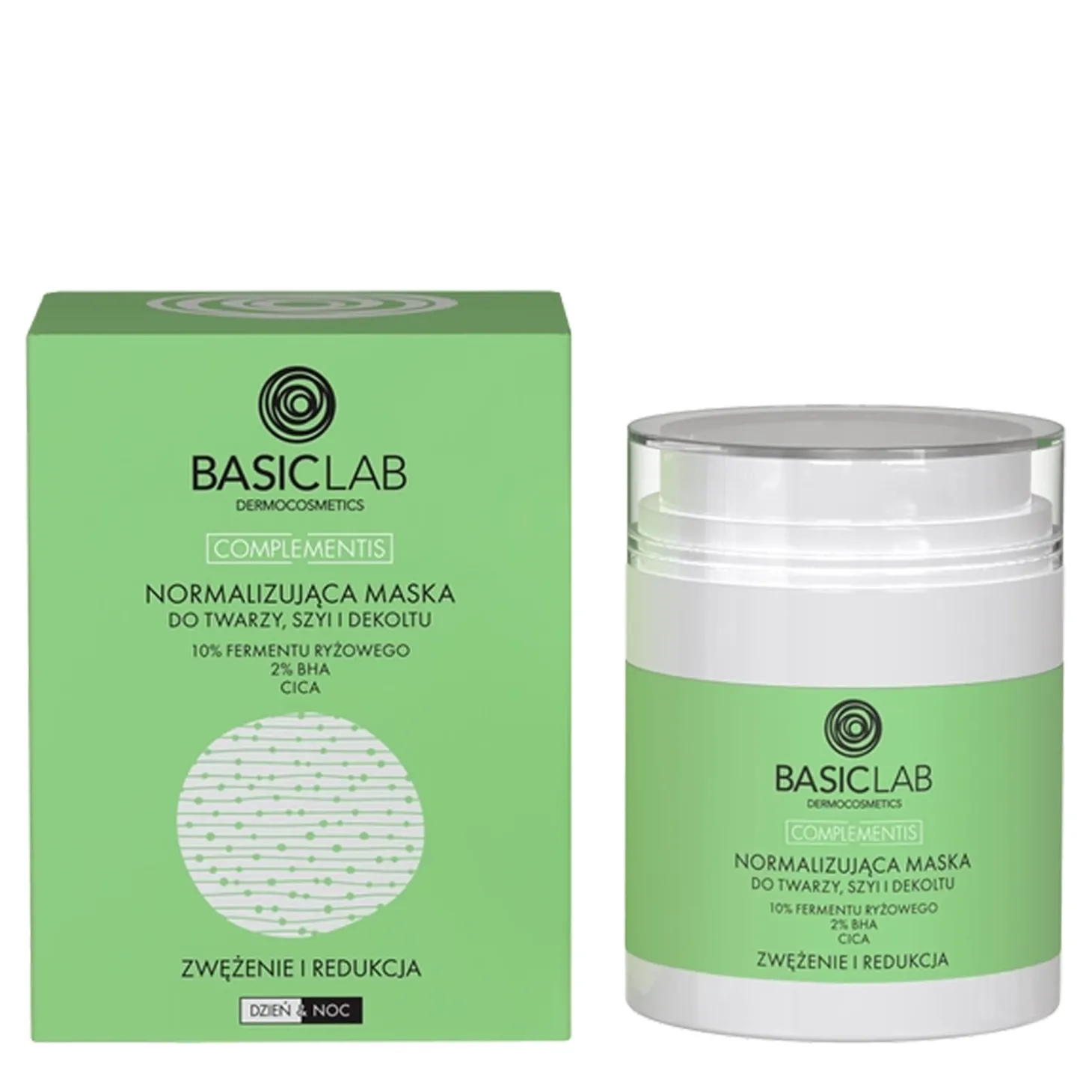 BasicLab - Complementis - Normalizująca Maska do Twarzy, Szyi i Dekoltu - 50ml