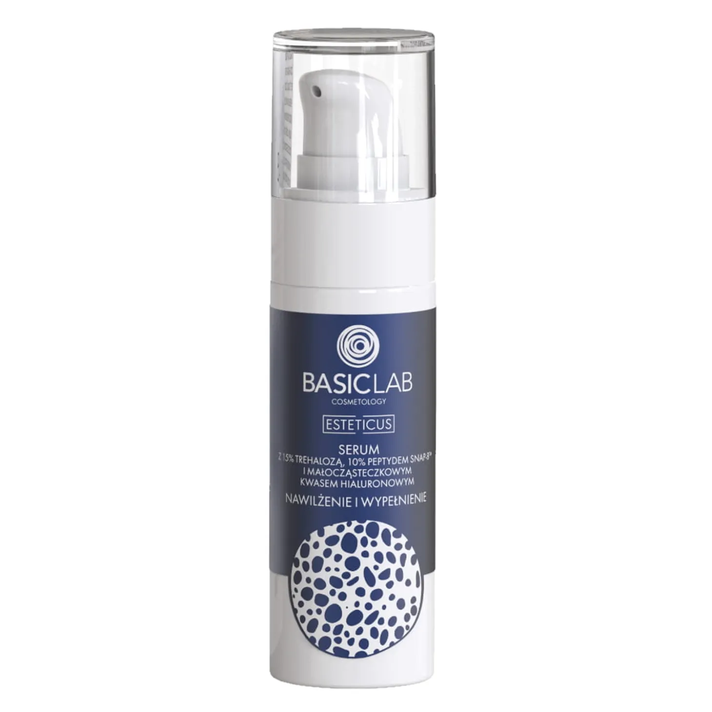 BasicLab - Esteticus - Nawilżenie i Wypełnienie - Serum z 15% Trehalozą, 10% Peptydem i Kwasem Hialuronowym - 30ml