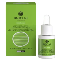 BasicLab - Esteticus - Rozświetlenie i Wyciszenie - Antyoksydacyjne Serum Wyrównujące z Witaminą C 15% - 15ml