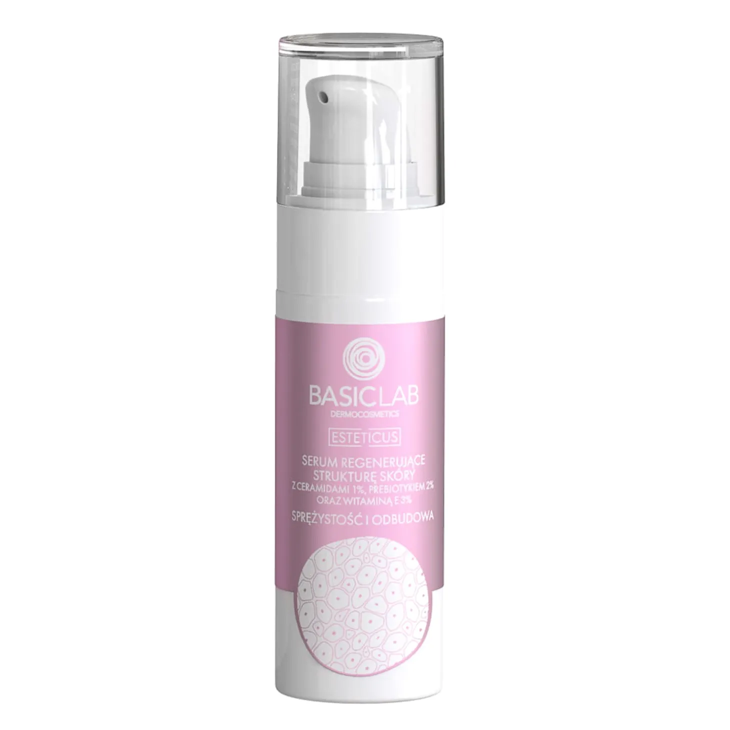 BasicLab - Esteticus - Sprężystość i Odbudowa - Serum Regenerujące Strukturę Skóry z Ceramidami 1% - 30ml
