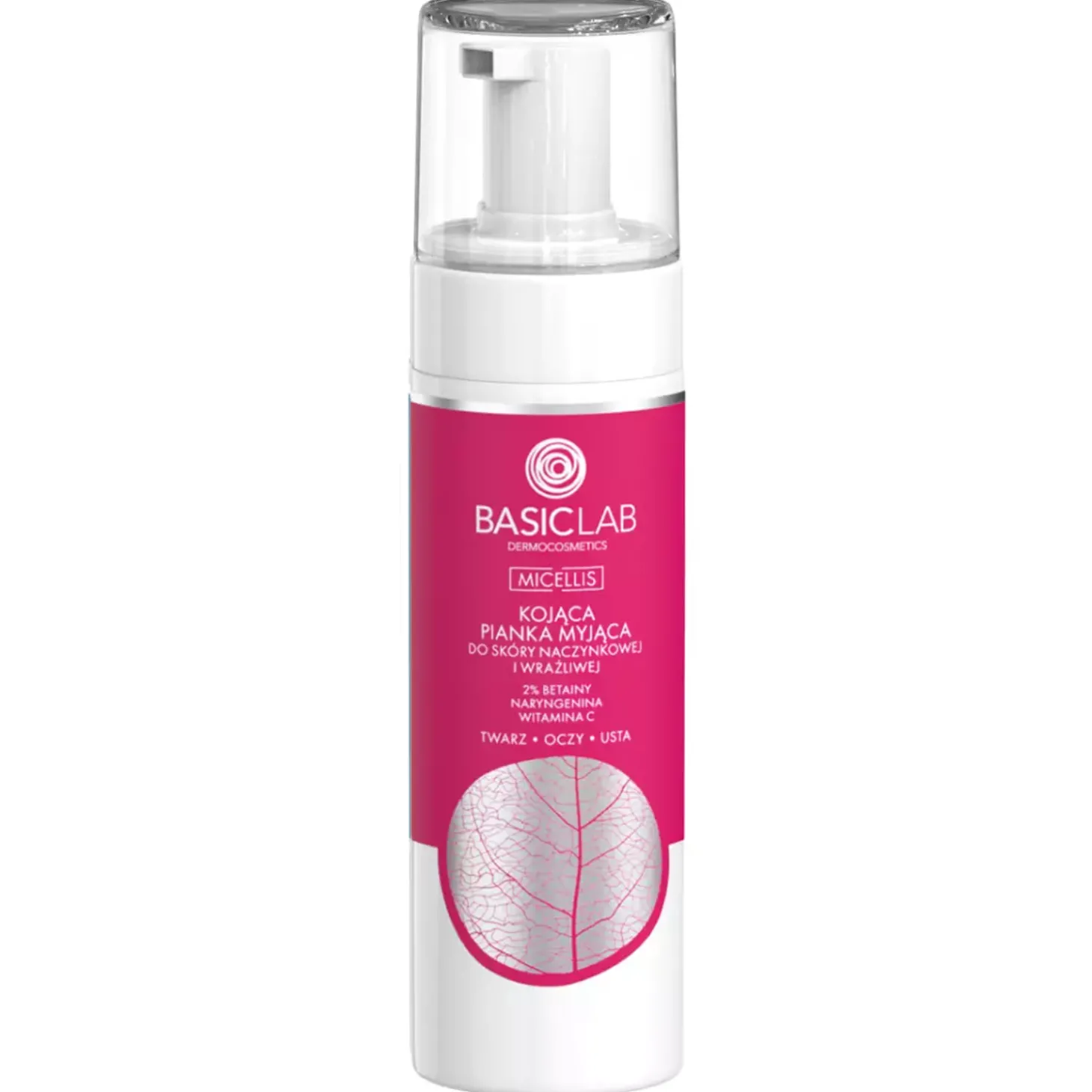 BasicLab - Micellis - Kojąca Pianka Myjąca do Skóry Naczynkowej i Wrażliwej - 150ml