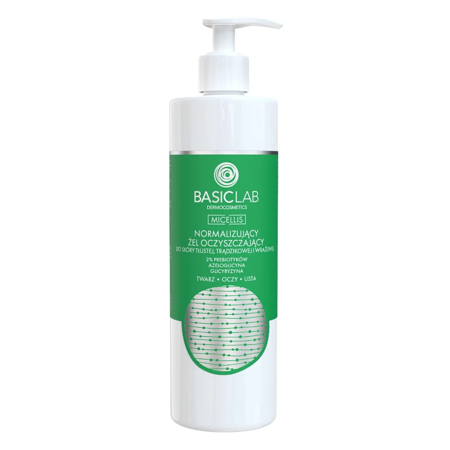 BasicLab - Micellis - Normalizujący Żel Oczyszczający do Skóry Tłustej, Trądzikowej i Wrażliwej - 300ml
