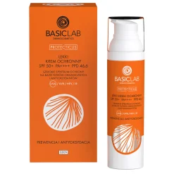 BasicLab - Prewencja i Antyoksydacja - Lekki Krem Ochronny SPF50+ PPD 46,6 - 75ml