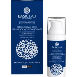 BasicLab - Regeneracja i Nawilżenie - Trehalozowy Krem Przywracający Równowagę o Lekkiej Konsystencji - 50ml