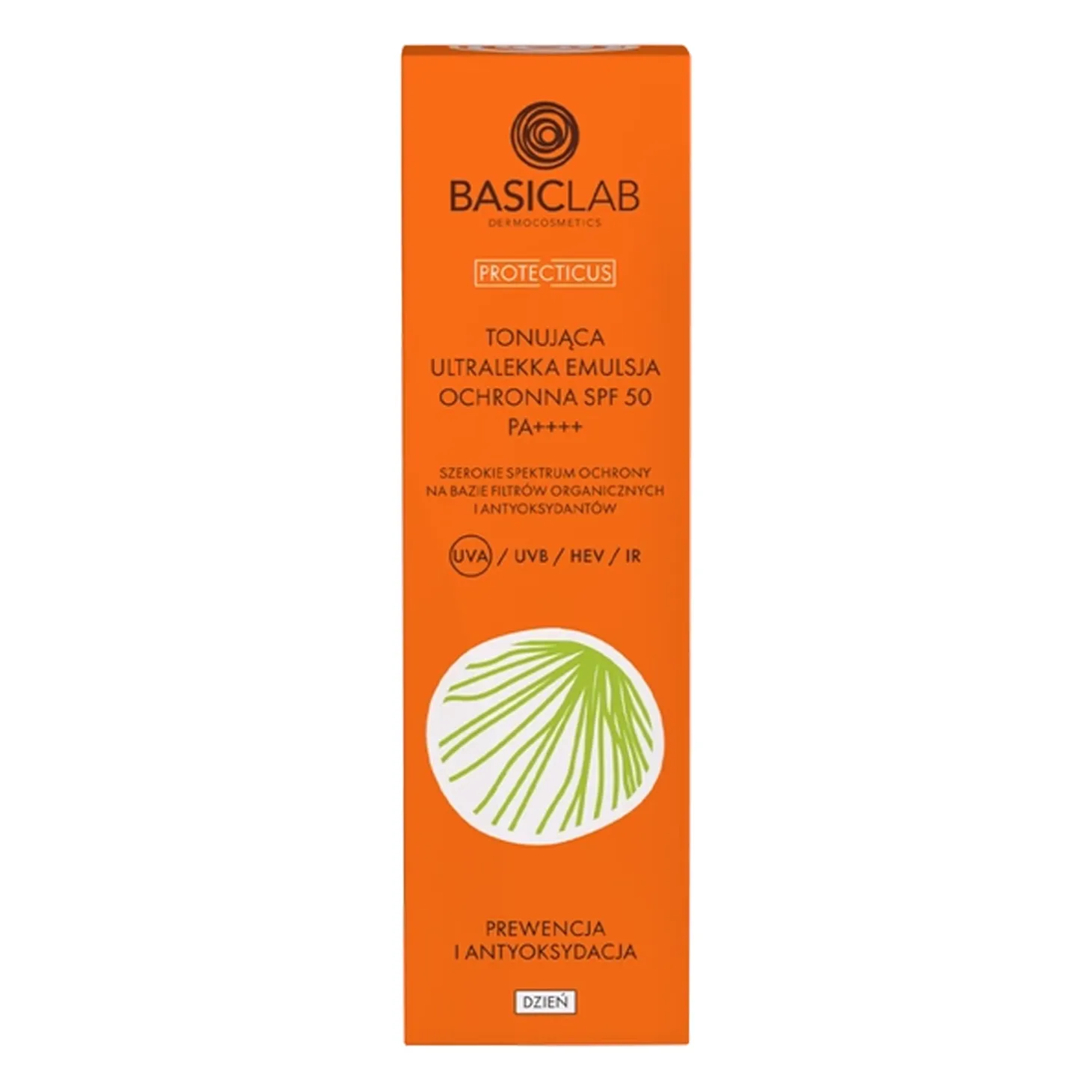BasicLab - Tonująca Ultralekka Emulsja Ochronna SPF50 PA ++++ - 40ml