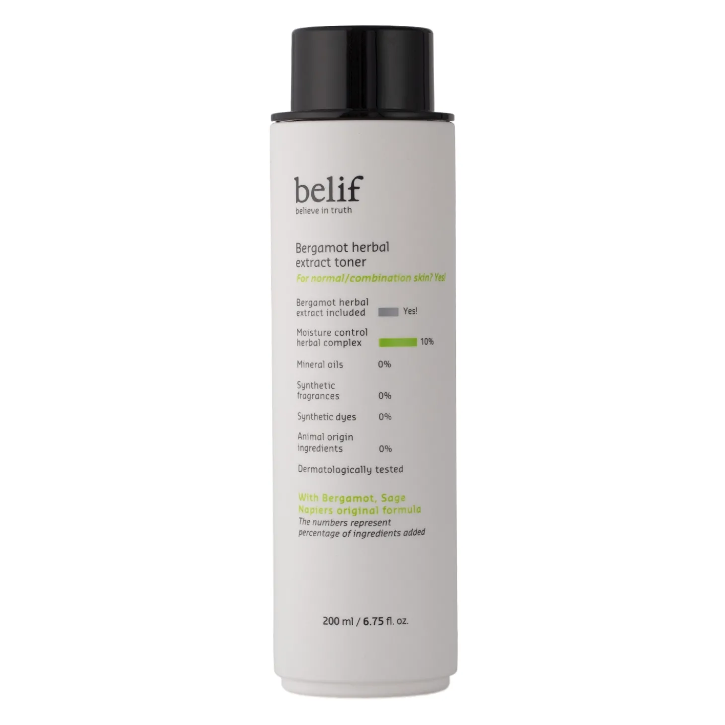 Belif - Bergamot Herbal Extract Toner - Nawilżający Tonik do Twarzy z Ekstraktem z Bergamotki - 200ml