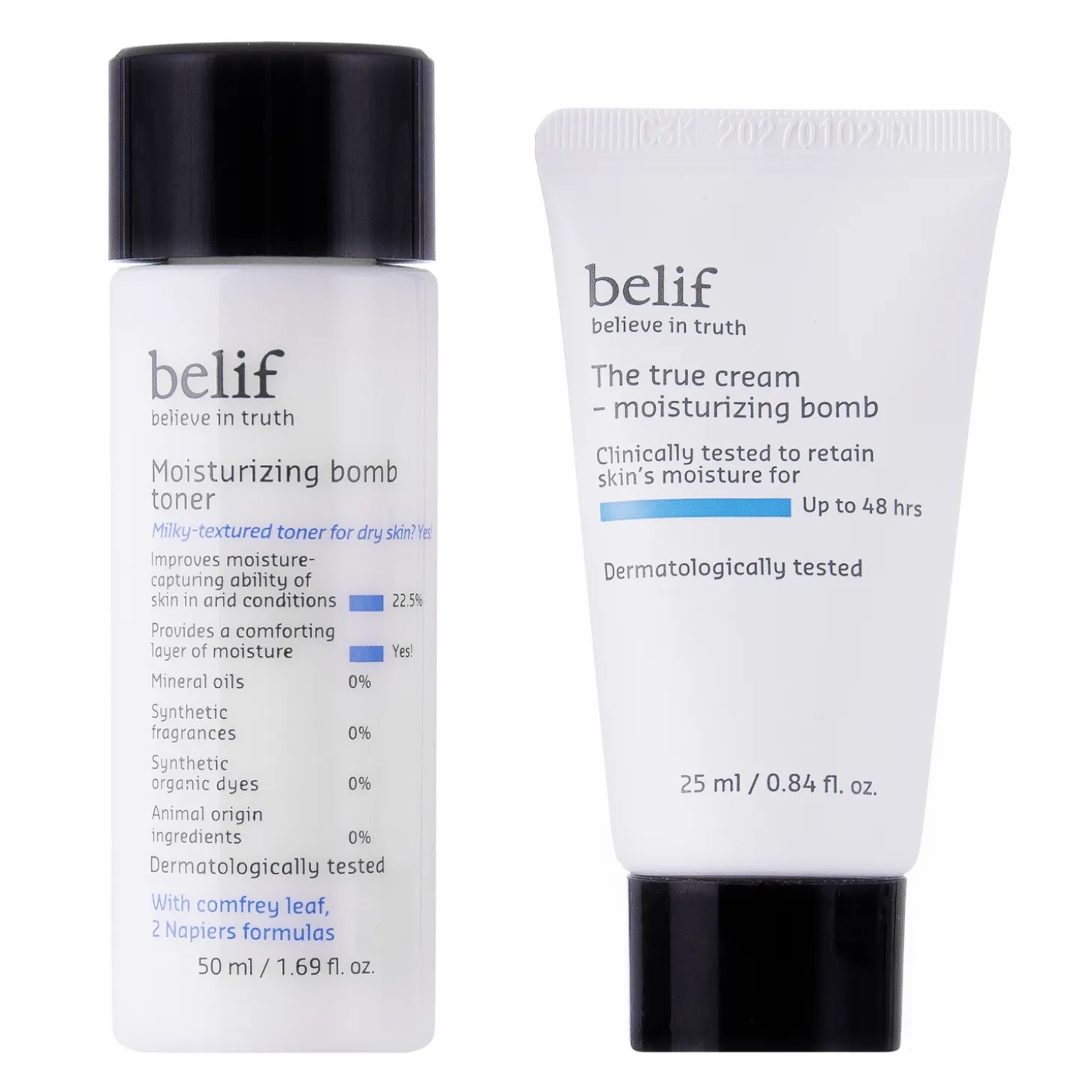 Belif - Moisturizing Special Kit - Zestaw Nawilżających Miniproduktów do Twarzy - 25ml + 50ml
