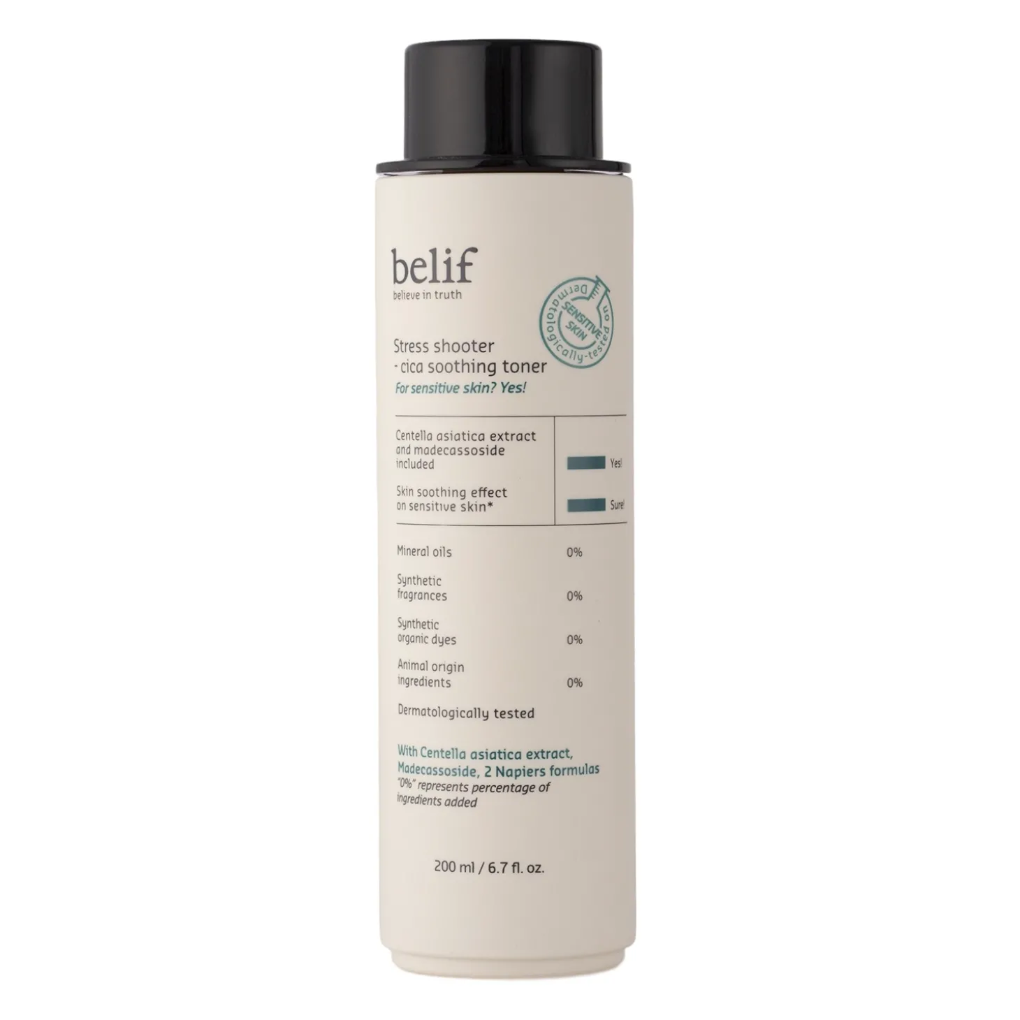 Belif - Stress Shooter Cica Soothing Toner - Kojący Tonik do Twarzy z Wąkrotą Azjatycką - 200ml