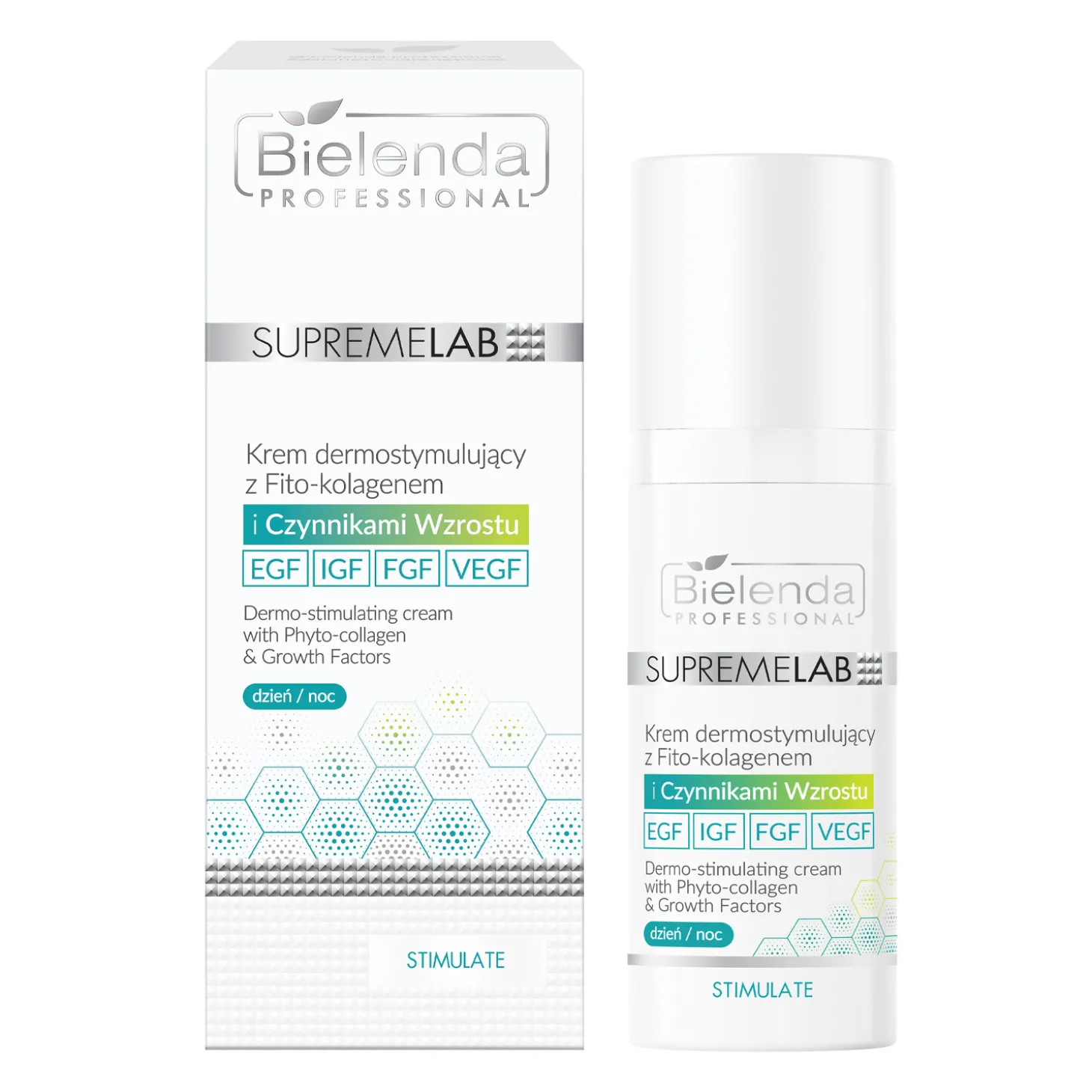 Bielenda Professional - Supremelab - Krem Dermostymulujący z Fito-Kolagenem i Czynnikami Wzrostu - 50ml