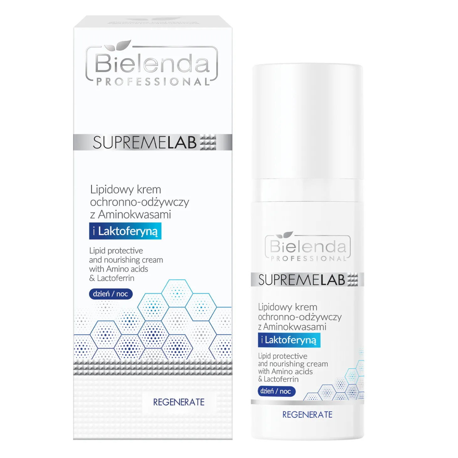 Bielenda Professional - Supremelab - Lipidowy Krem Ochronno-Odżywczy z Aminokwasami i Laktoferyną - 50ml
