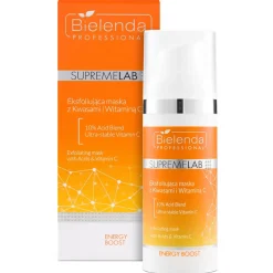 Bielenda Professional - Supremelab - Energy Boost - Eksfoliująca Maska z Kwasami i Witaminą C - 50g