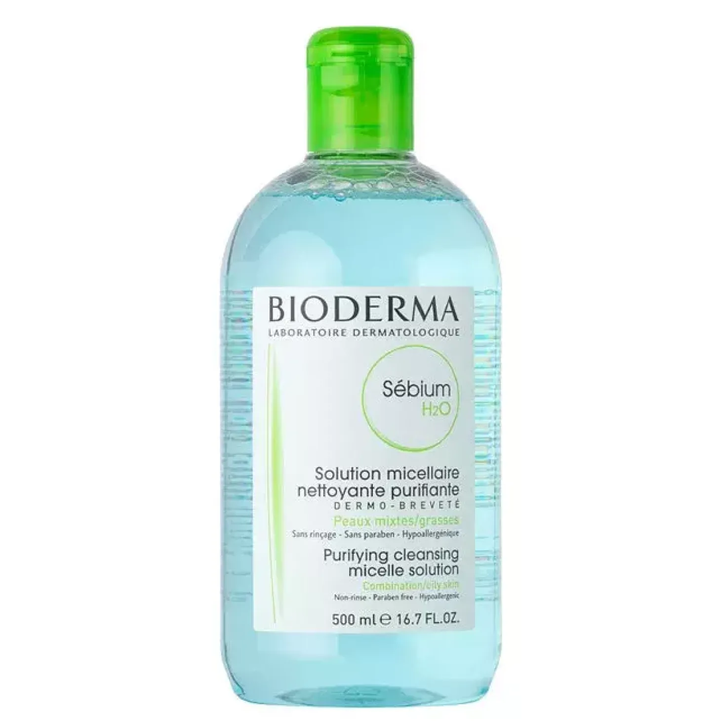 Bioderma - Sebium H2O - Antybakteryjny Płyn Micelarny do Skóry Trądzikowej - 500ml