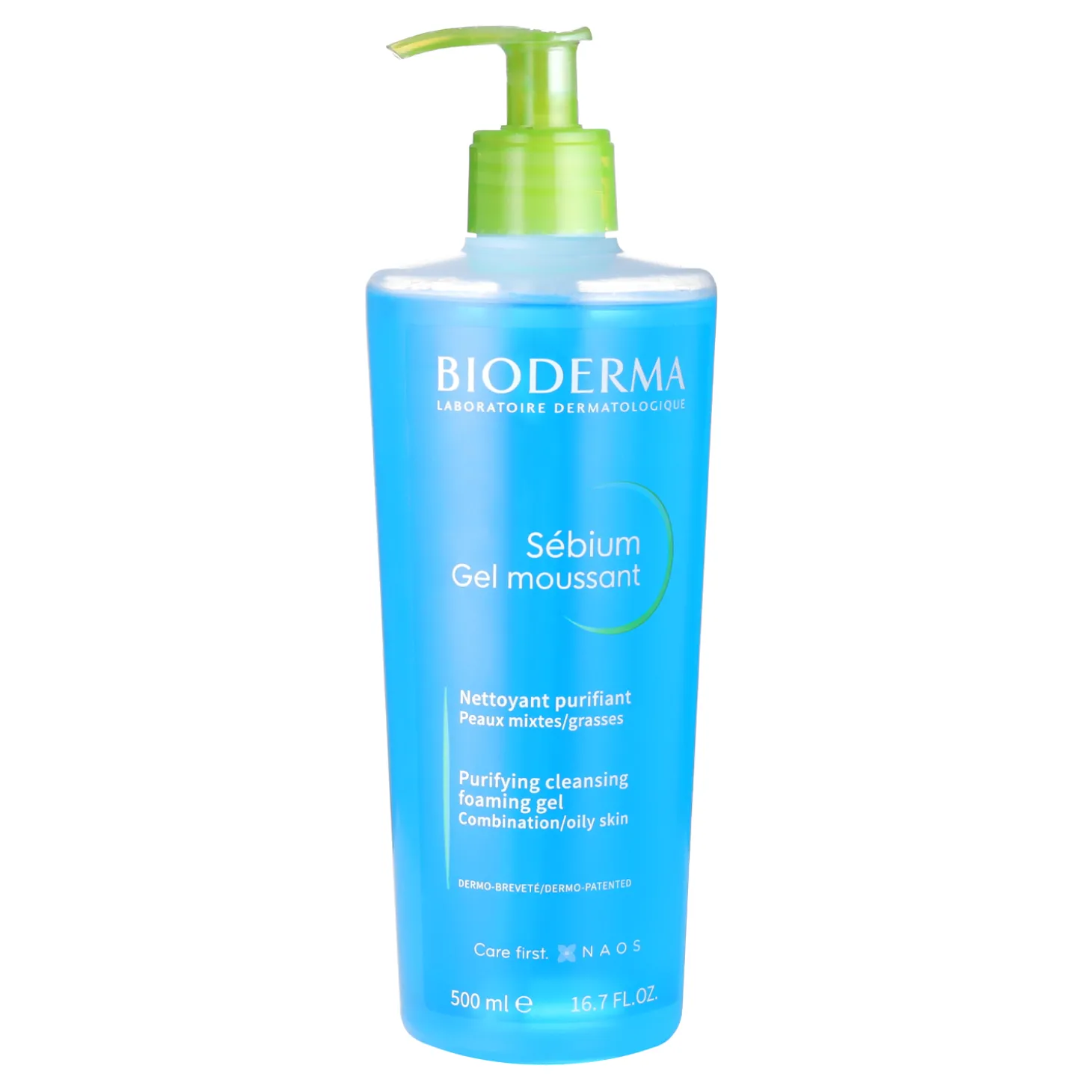 Bioderma - Sebium - Moussant Gel - Oczyszczający, Antybakteryjny Żel do Mycia Skóry Trądzikowej - 500ml