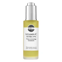 Bioup - Vitamin C Tetra 15% Time-reversing Treatment - Luksusowe Serum z Bursztynem i Żeń-szeniem - 30ml