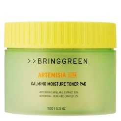 Bring Green - Artemisia Cera Calming Moisture Toner Pad - Nawilżające Płatki do Twarzy z Bylicą - 90szt