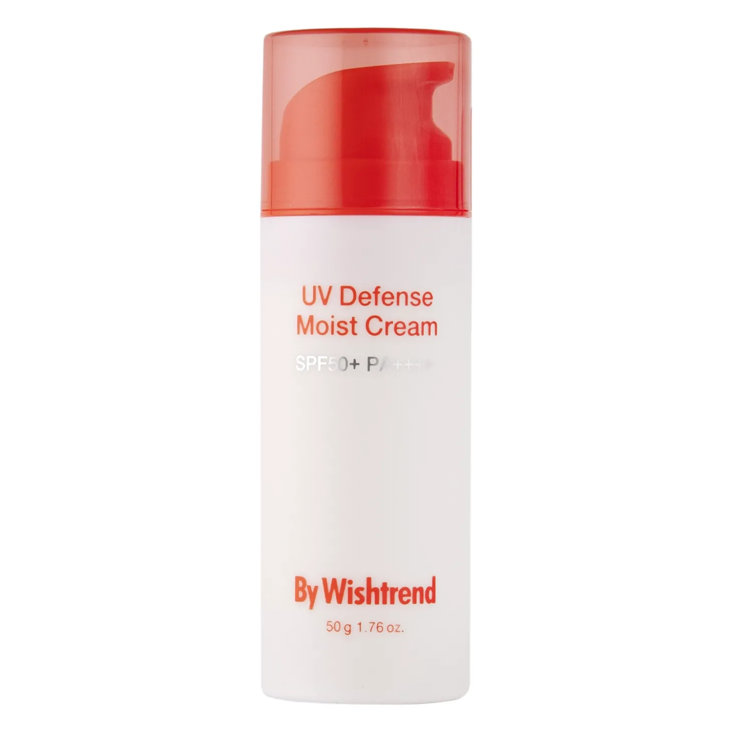 By Wishtrend - UV Defense Moist Cream SPF 50+ PA++++ - Nawilżający Krem z Filtrem do Twarzy - 50g