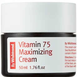 By Wishtrend - Vitamin 75 Maximizing Cream - Odmładzający Krem do Twarzy z Wyciągiem z Rokitnika - 50ml